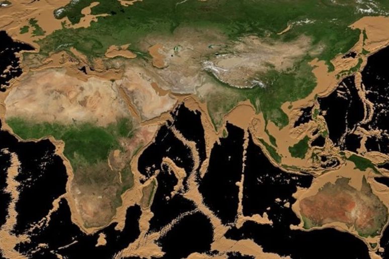 Карта земли без воды 3d модель онлайн