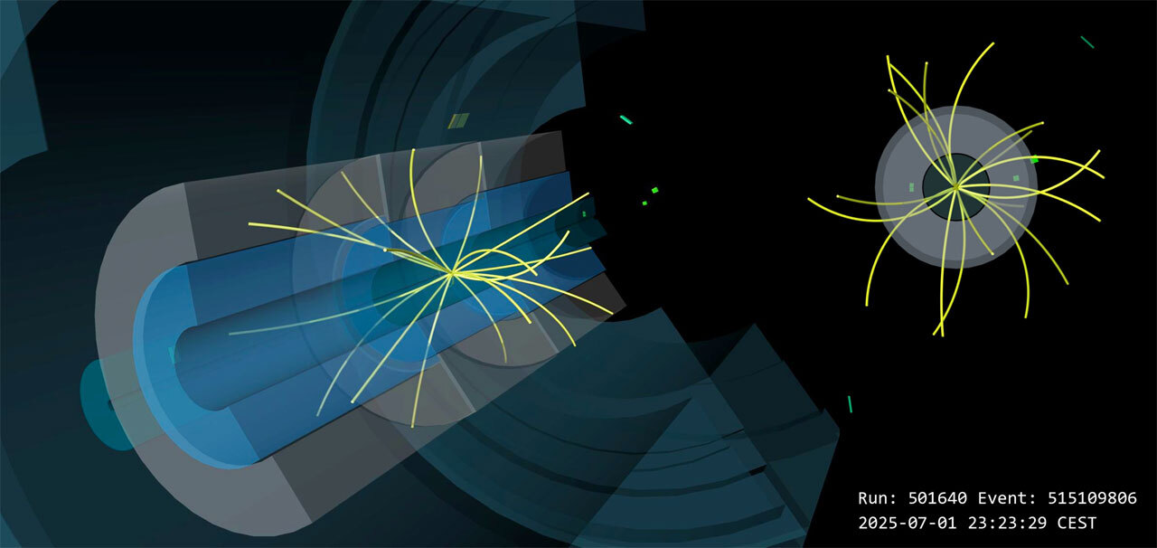 На Большом адроном коллайдере впервые столкнули протоны с кислородом