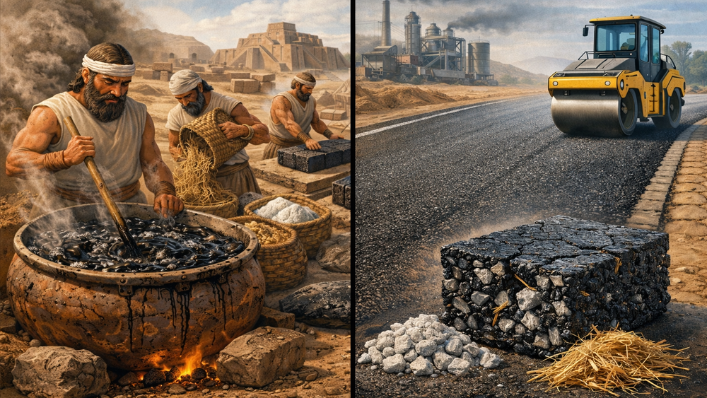 Древний битум из Месопотамии оказался похожим на современный асфальт