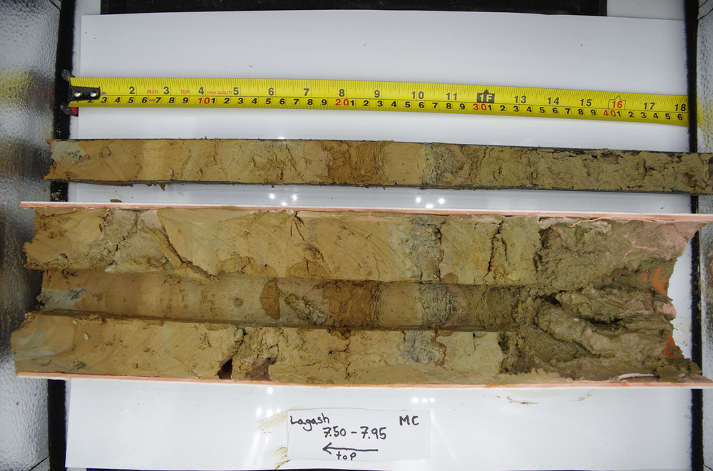 керн из почвы