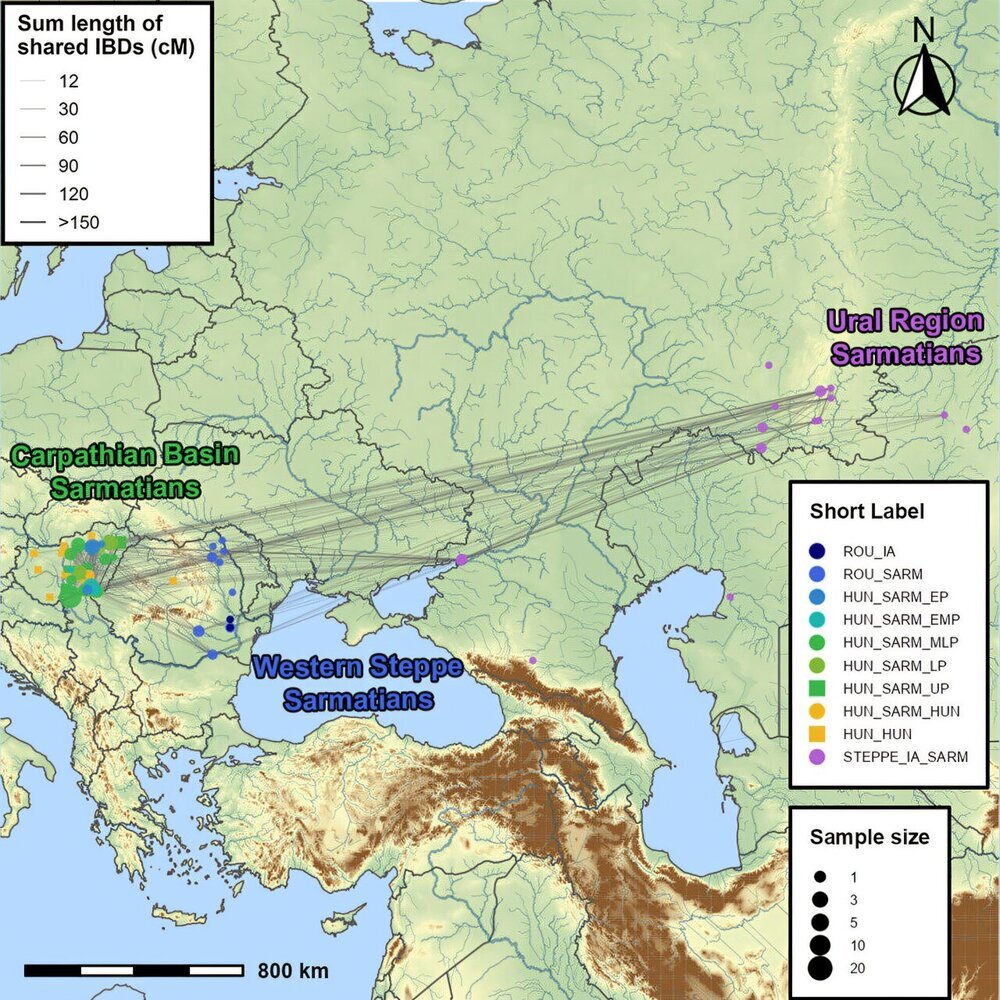 карта миграции сарматов
