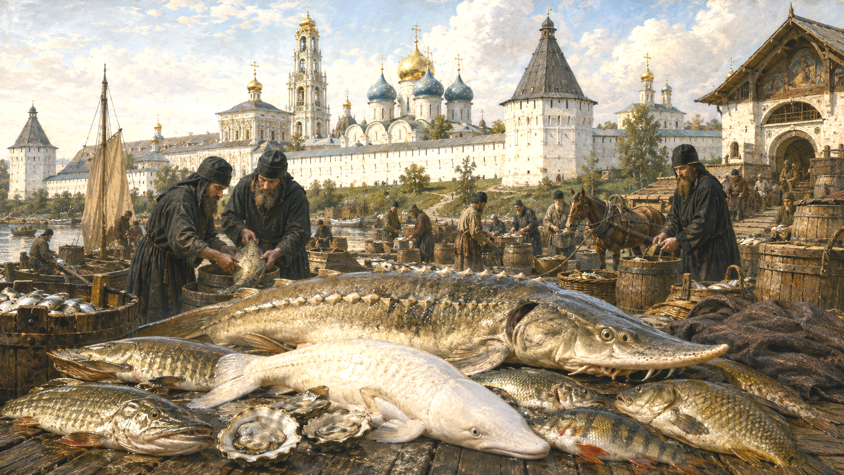 10 000 осетров: раскопки показали, что ели монахи Троице-Сергиевой обители