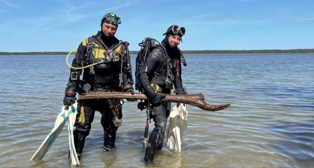 В Германии под водой нашли деревянный столб возрастом 10 500 лет