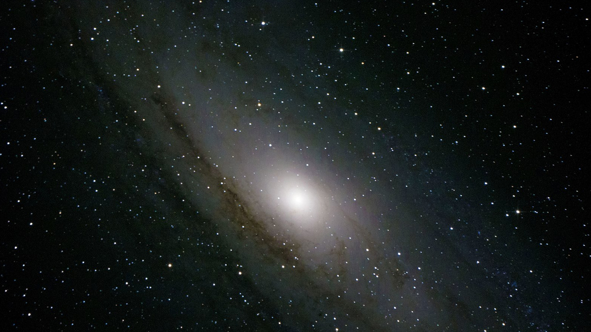 Снимок Галактики Андромеды, сделанный во время отдыха в Архызе
