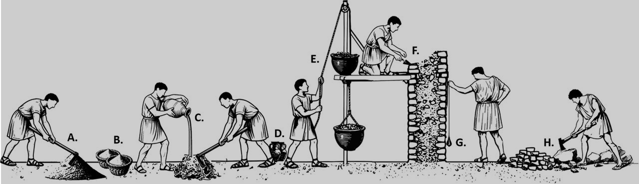 секрет прочности древнеримского бетона