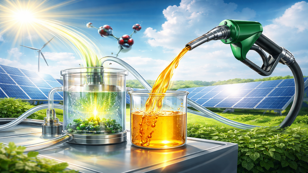 В Китае превратили солнечный свет и CO2 в настоящий бензин