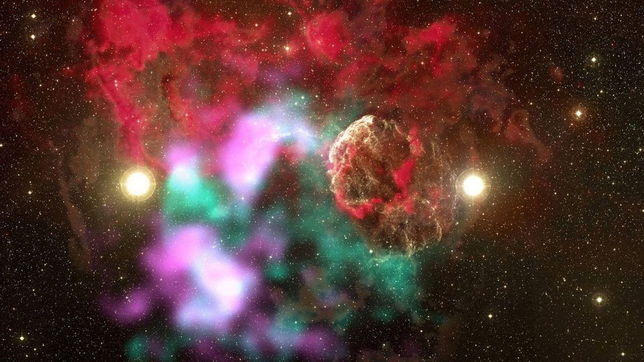 Астрономы впервые заметили систему, где обе звезды стали сверхновыми