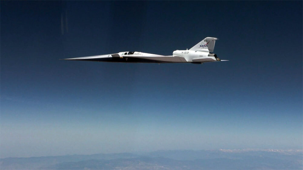 Тихий сверхзвуковой самолет X-59 впервые преодолел звуковой барьер