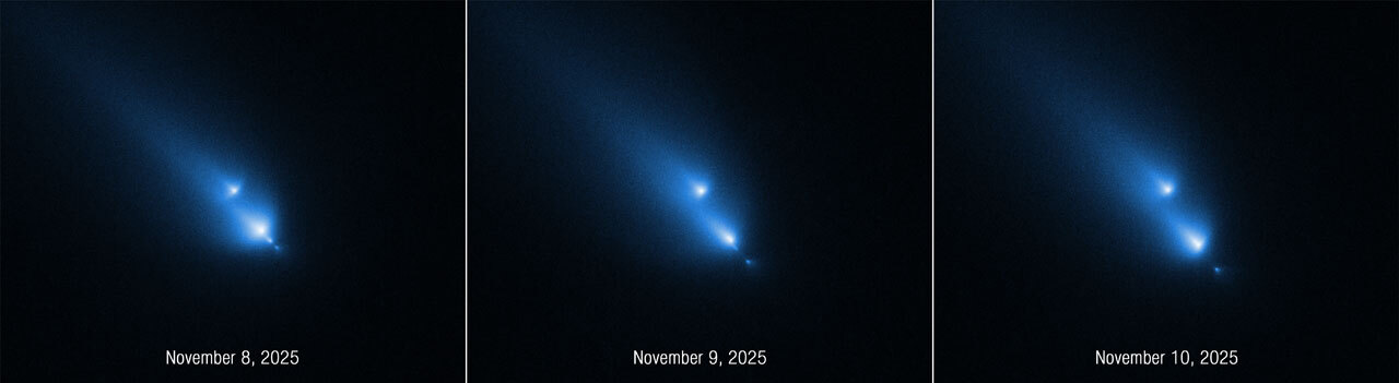 &laquo;Хаббл&raquo; случайно снял распад кометы