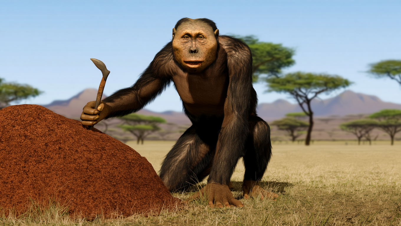 Paranthropus boisei мастерит инструменты