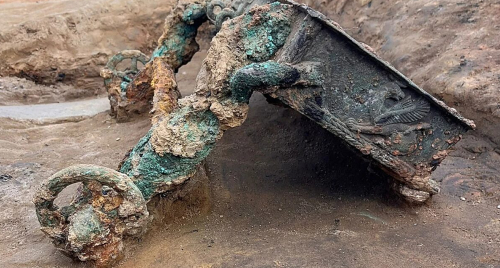 В Испании нашли уникальную бронзовую повозку возрастом 2500 лет