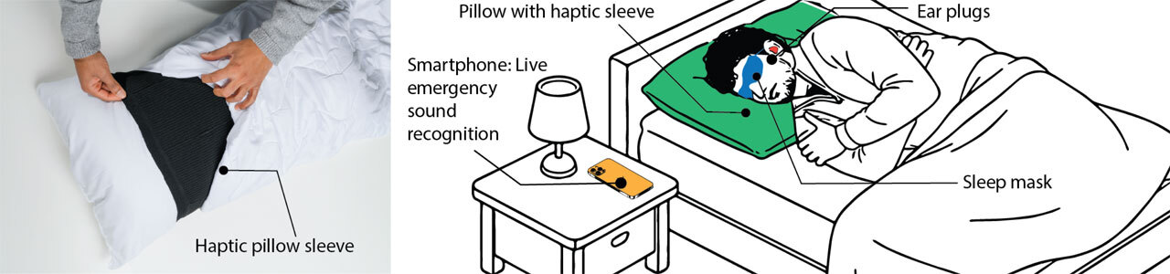 Вибрирующая подушка для глухих