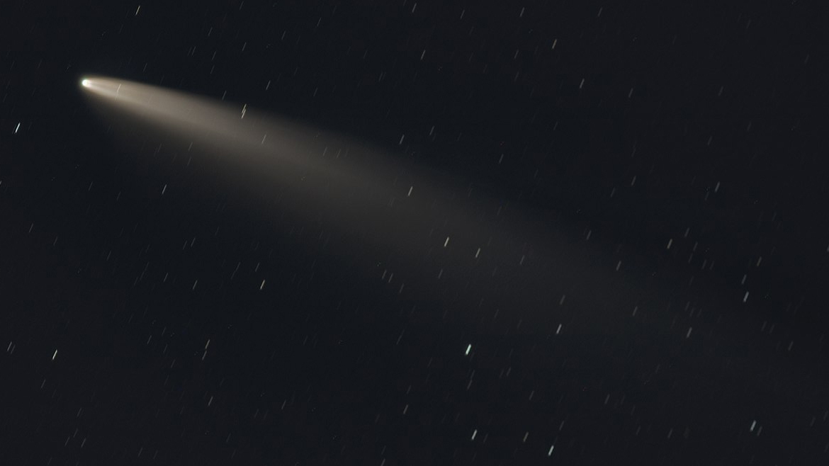 Снимок кометы C2020 F3, сделанный на окраине села Охлебинино, респ. Башкортостан
