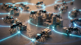 Инженеры создали роботов-муравьев, которые координируются с помощью света