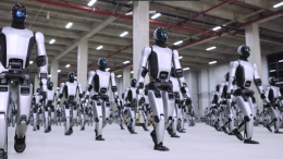 Синхронный марш роботов