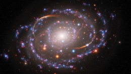 Звезды в космической пыли в центре галактики