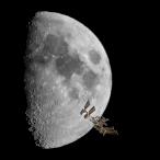 На данном снимке Луна, находящаяся на среднем расстоянии 384 400 км от Земли, сфотографирована с использованием оптической системы, увеличивающей изображение в 64 раза