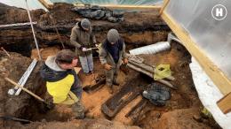 Загадочные находки на археологических раскопках в центре Торжка в 2025 г.