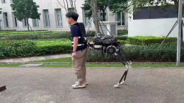 В Китае создали робота-кентавра для помощи в переносе тяжестей