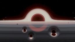 Визуализация черных дыр в плоском газовом диске