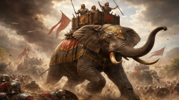 Боевой слон из армии Ганнибала