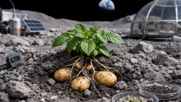 Ученые проверили, как растет картофель в «лунном грунте»