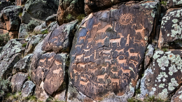 В Казахстане нашли более 1200 петроглифов и древнетюркские руны