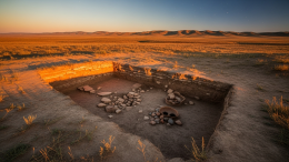 захоронение в Казахстане возрастом 7000 лет