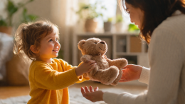 Дети радуются больше когда отдают чем получают