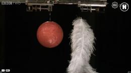 Что упадет быстрее: молоток или перышко?