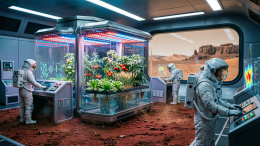 Биотехнологи научились выращивать еду на Марсе из пыли и микробов
